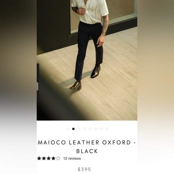 Bruno Magli, MAIOCO LEATHER OXFORD - BLACK, size11.5, made in Italy - Picture 2 of 16